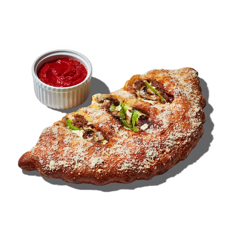 Mellow Mushroom Steak Calzone
